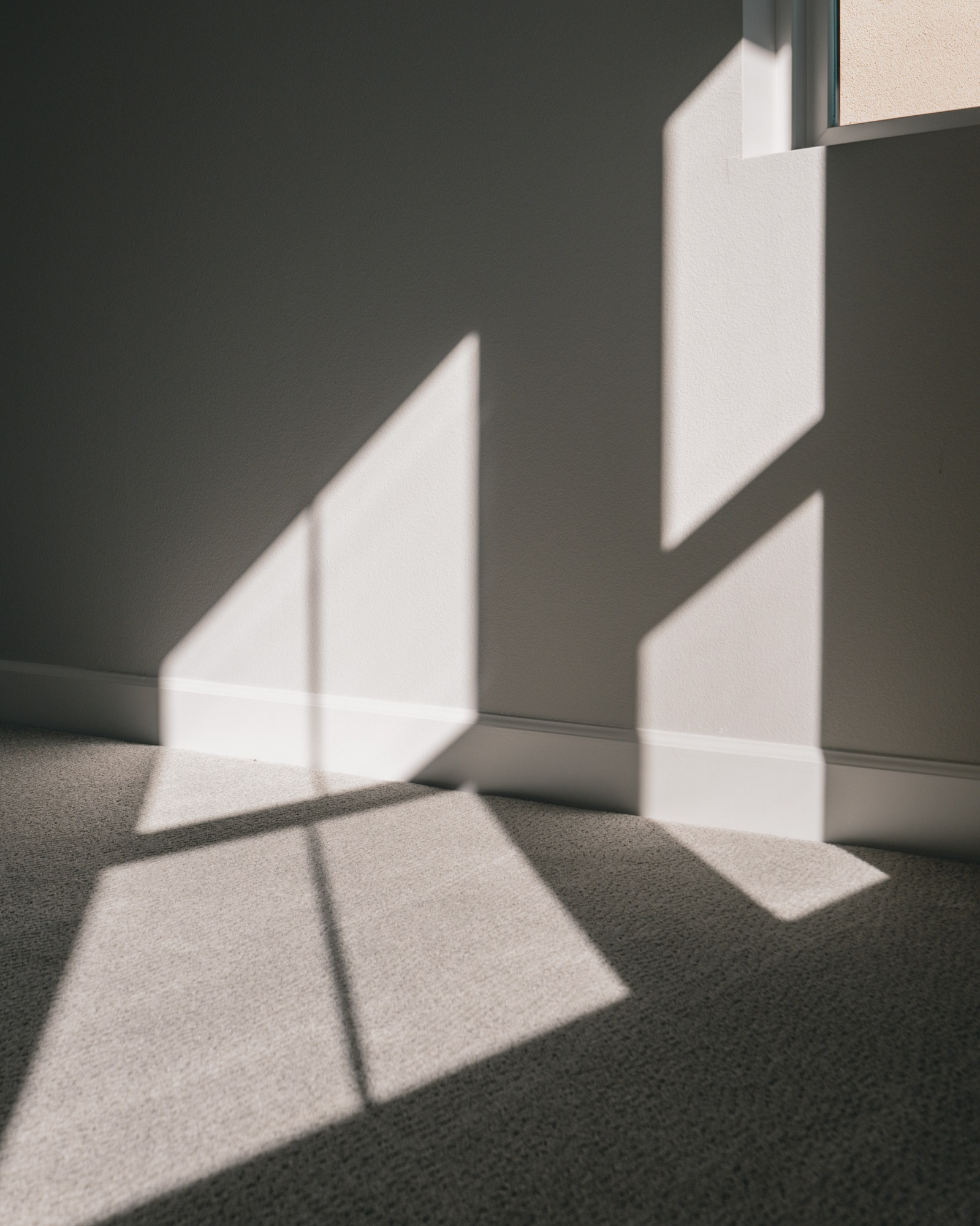 Image of sunlight through an energy efficient window